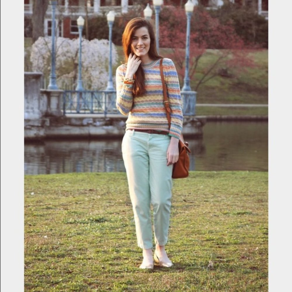 JCrew Mint Broken In Scout Chinos size 4 100% cotton